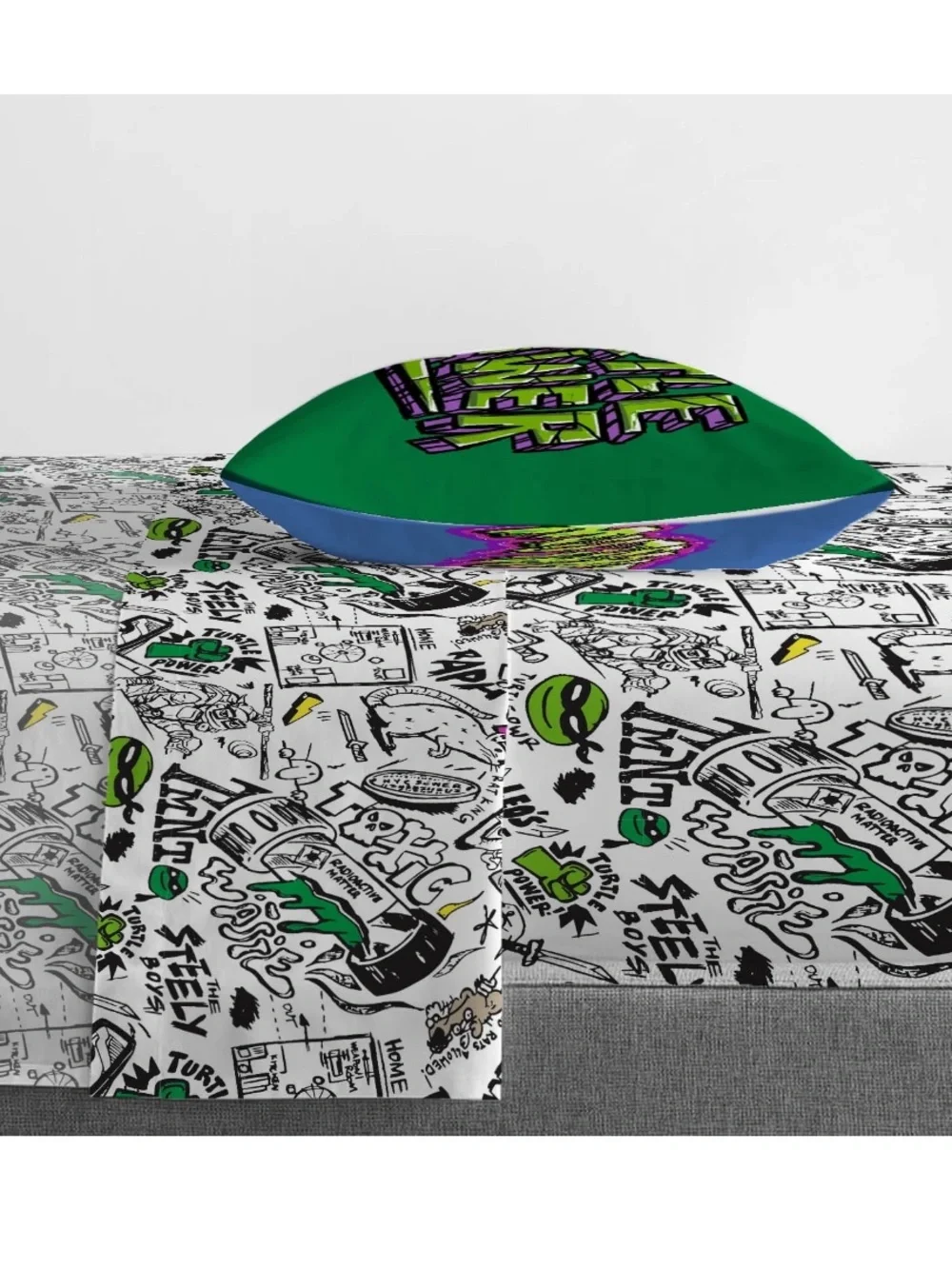 Teenage Mutant Ninja Turtles Kids 3-Piece Twin Sheet Set,Microfiber, Nickelodeon